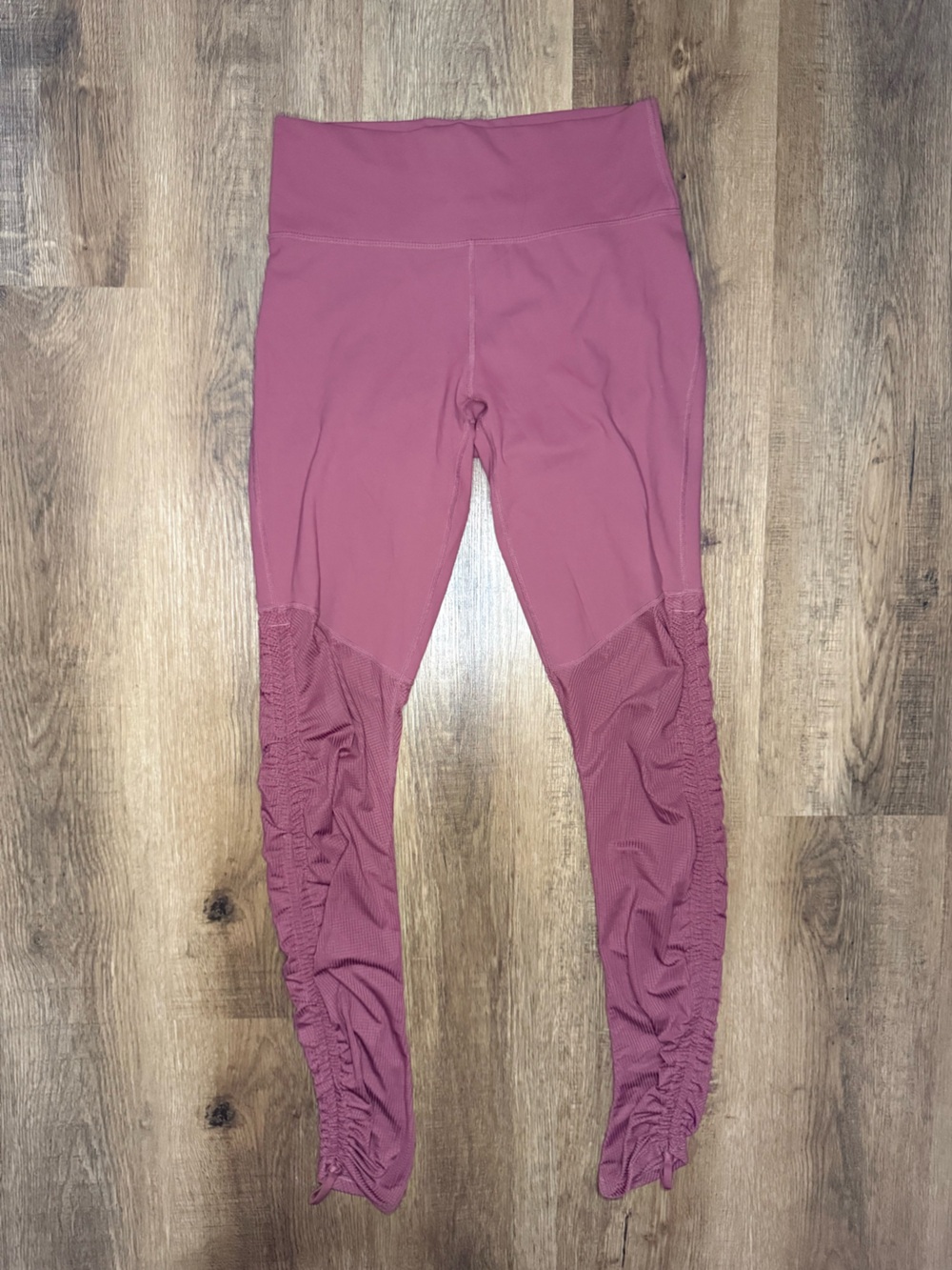 Fabletics Foldover Ruched Mid Rise Leggings